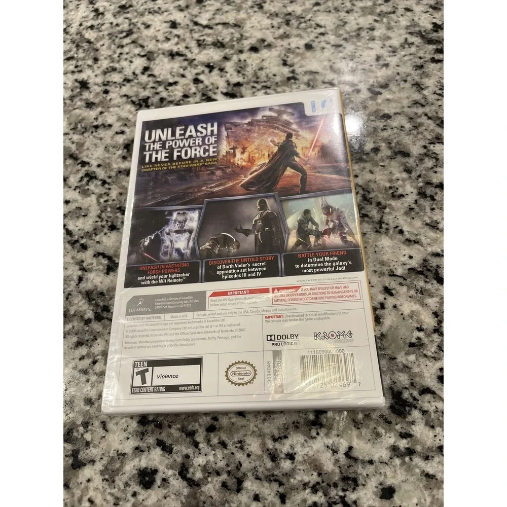 Star Wars: The Force Unleashed (Nintendo Wii,‎ 2008) Brand New #13